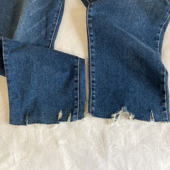 Just Black Denim High Rise Vintage Straight Leg Raw Hem MP&Co. Boutique NWT 31 - Picture 11 of 16